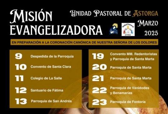 MISIÓN EVANGELIZADORA DE LA VIRGEN DE LOS DOLORES DE ASTORGA